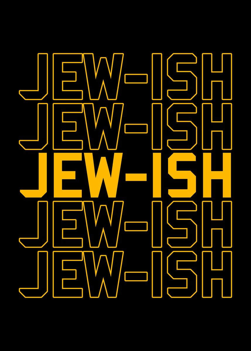 'Jewish' Poster, picture, metal print, paint by FunnyGifts | Displate