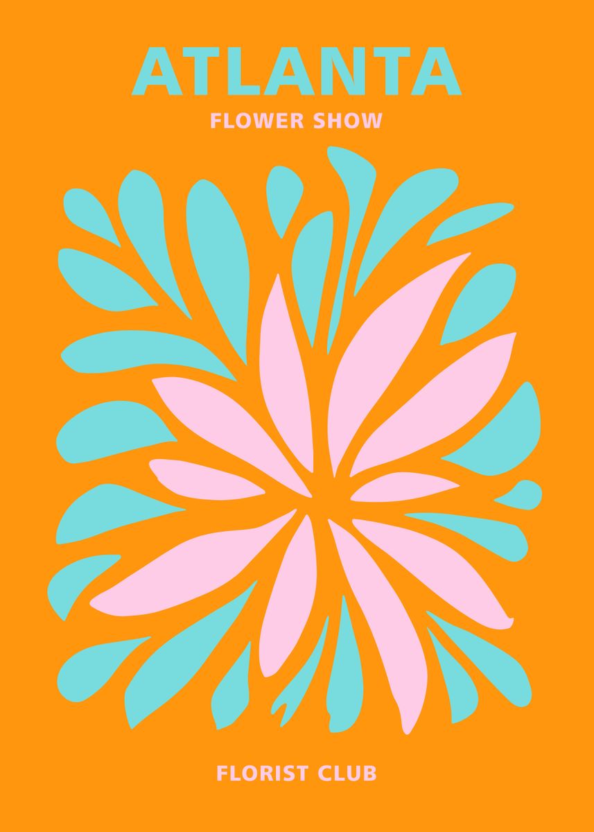 'Atlanta Florist Club' Poster by HyggeStudio Displate