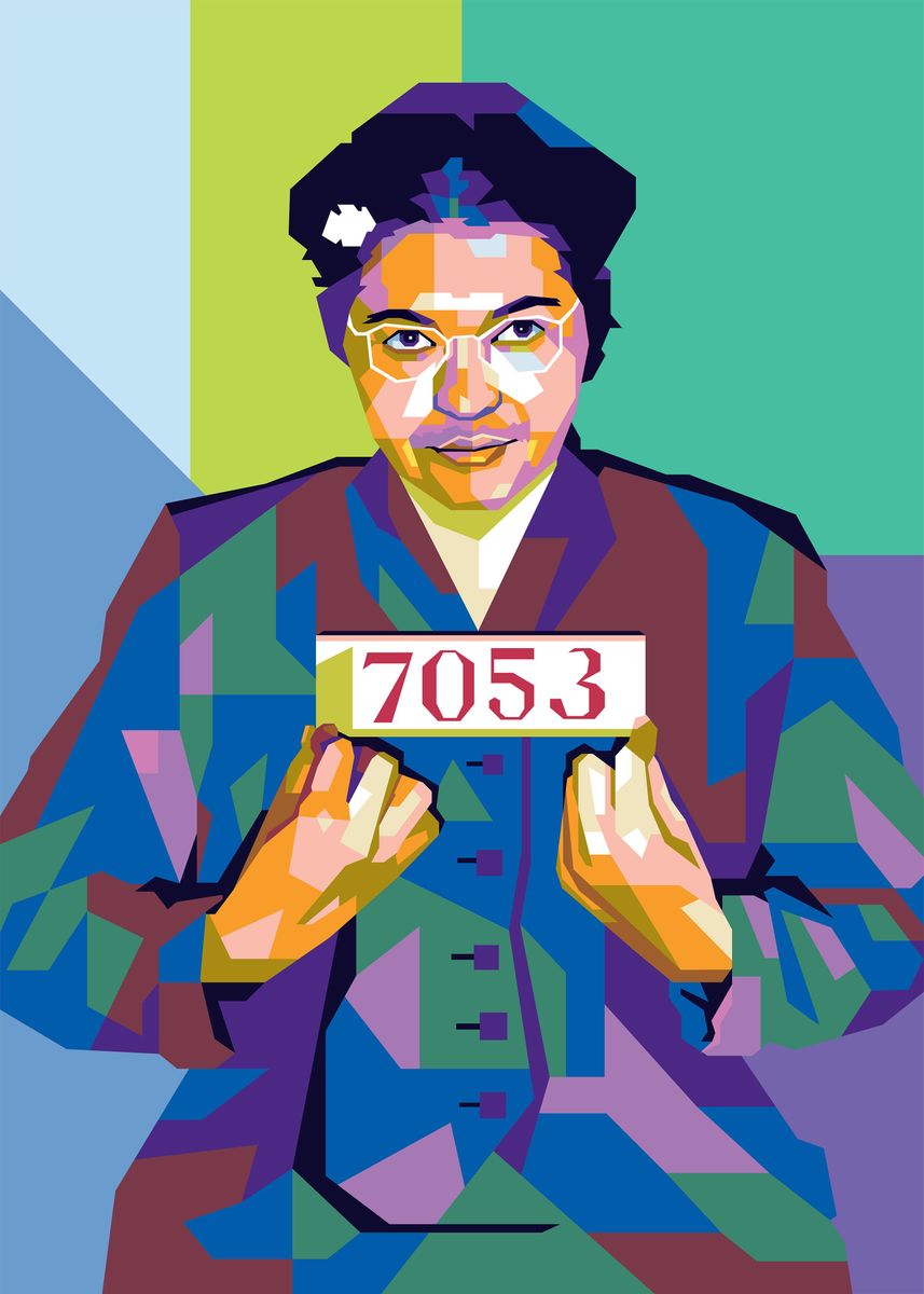 'Rosa Parks Pop Art' Poster by Ananda Praj | Displate