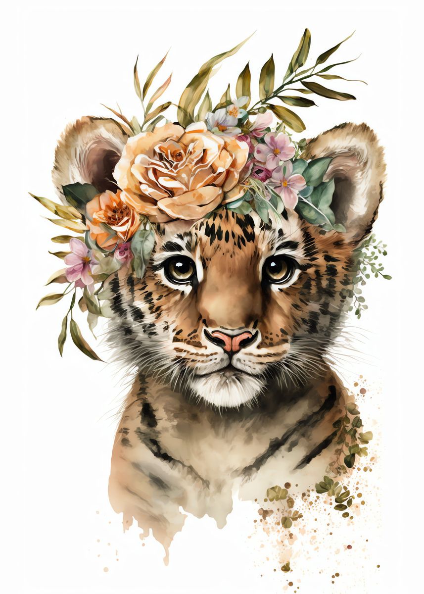 Baby Tiger Poster