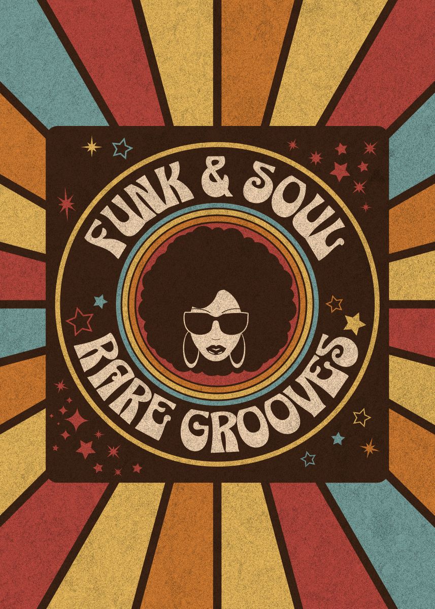 Funk and Soul Music' Poster, picture, metal print, paint by