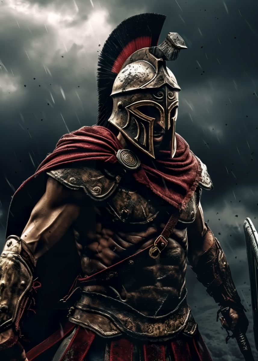 Roman Gladiator' Poster, picture, metal print, paint by PosterSuite |  Displate