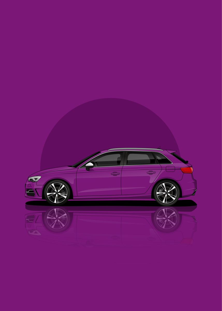 'Art Car Audi RS3' Poster by Dodi Firdaus | Displate