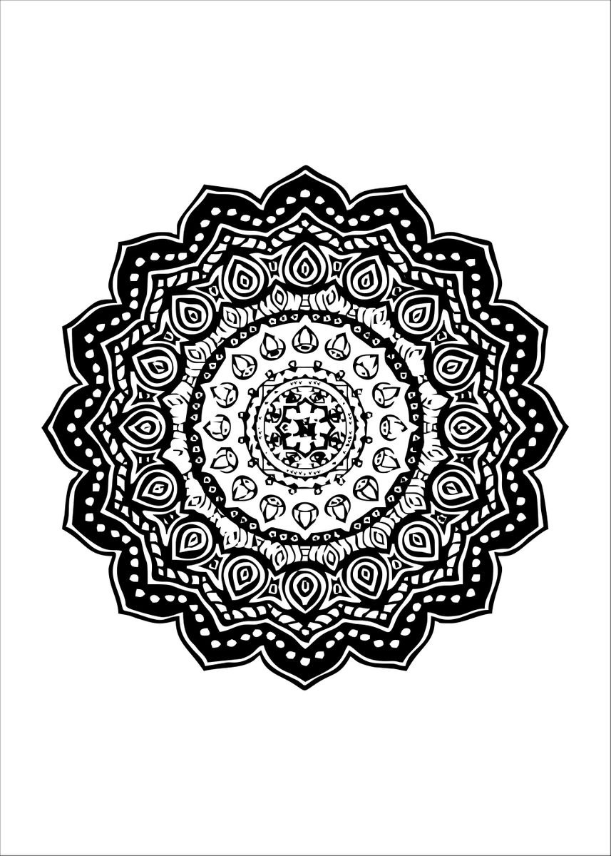 'Mandala' Poster, picture, metal print, paint by Popular Collections ...