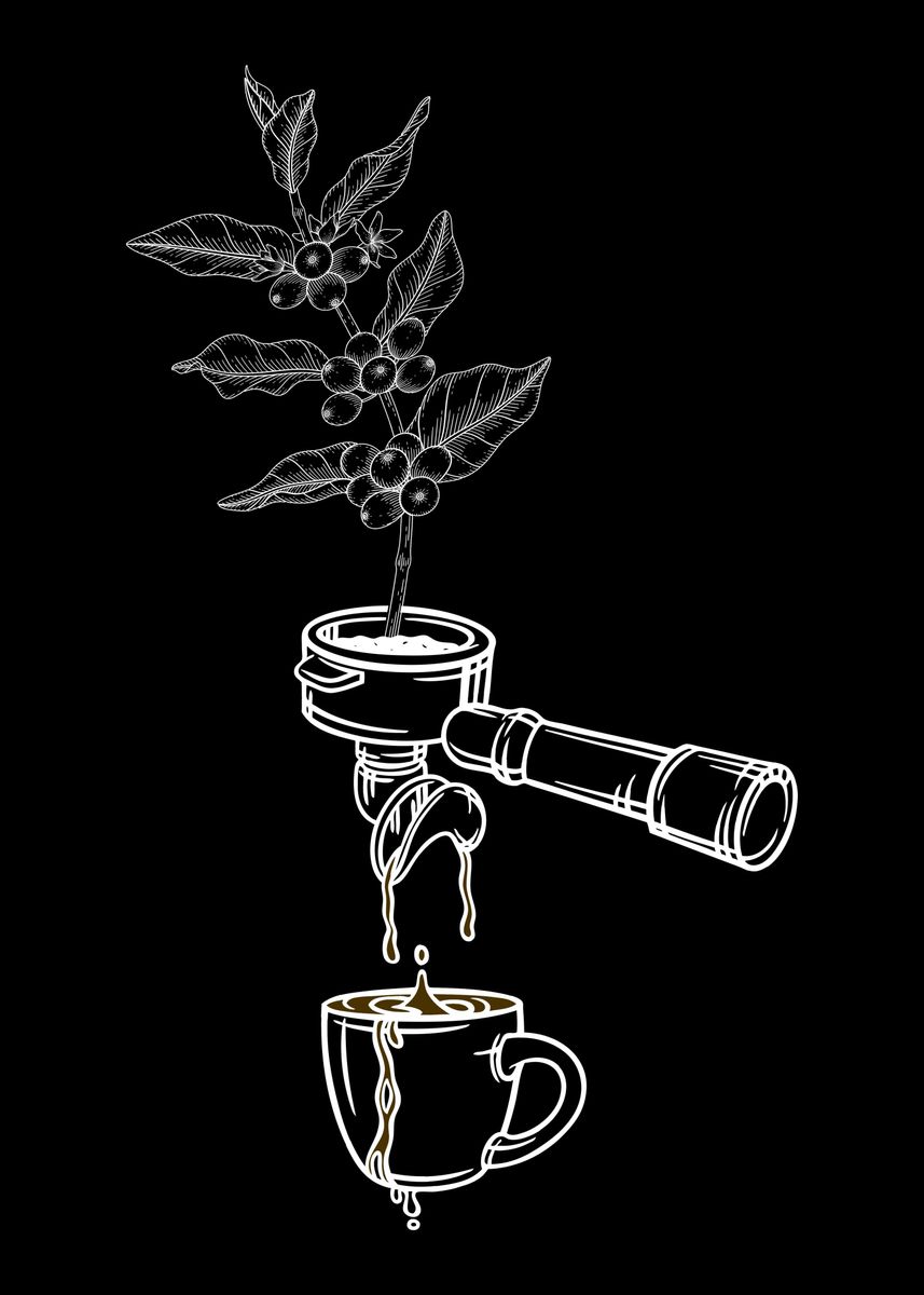 'Barista Art Coffee' Poster by professionaldesigns Displate