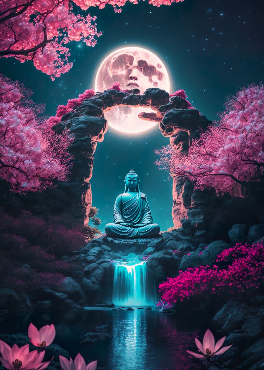 Fantasy Buddha' Poster by PrintYourDigitals