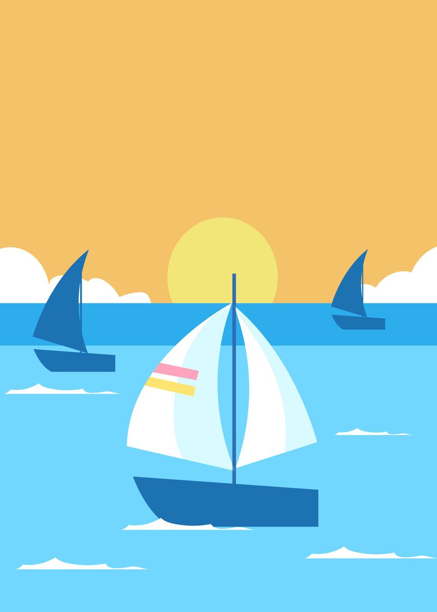 'Summer Beach' Poster by Sunset Creative Displate