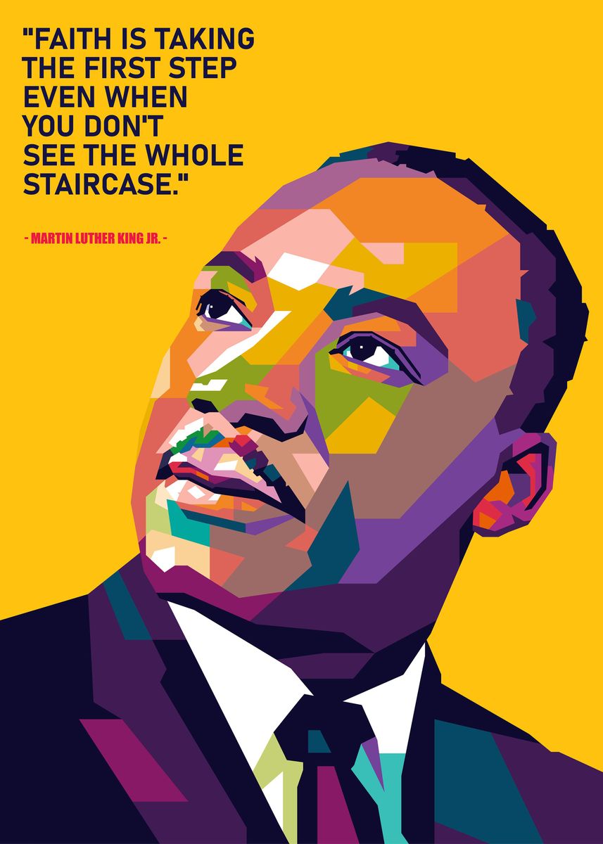 'Martin Luther King Jr' Poster by Mas Nono | Displate