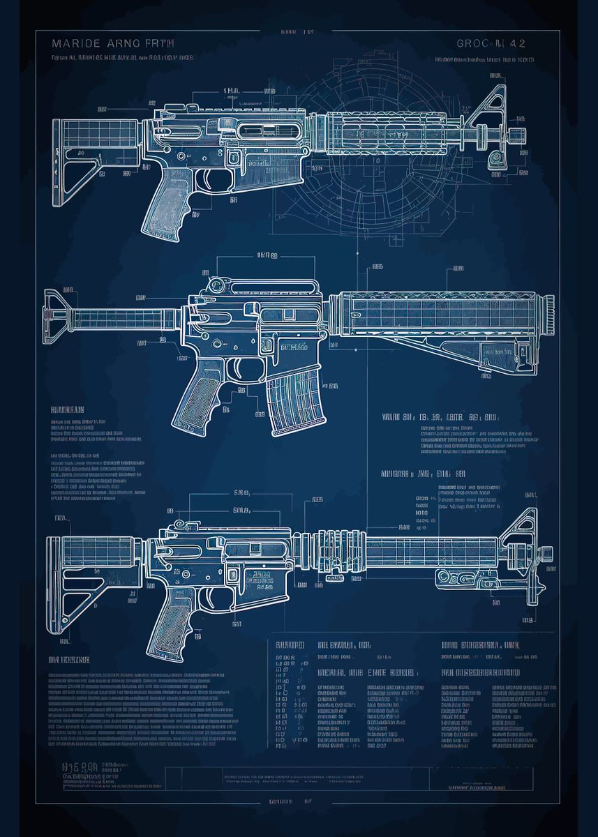 m4 carbine blueprints