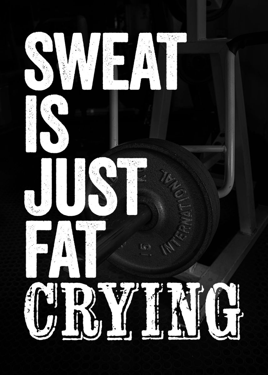 'Let the Fat Crying harder' Poster, picture, metal print, paint by Mr