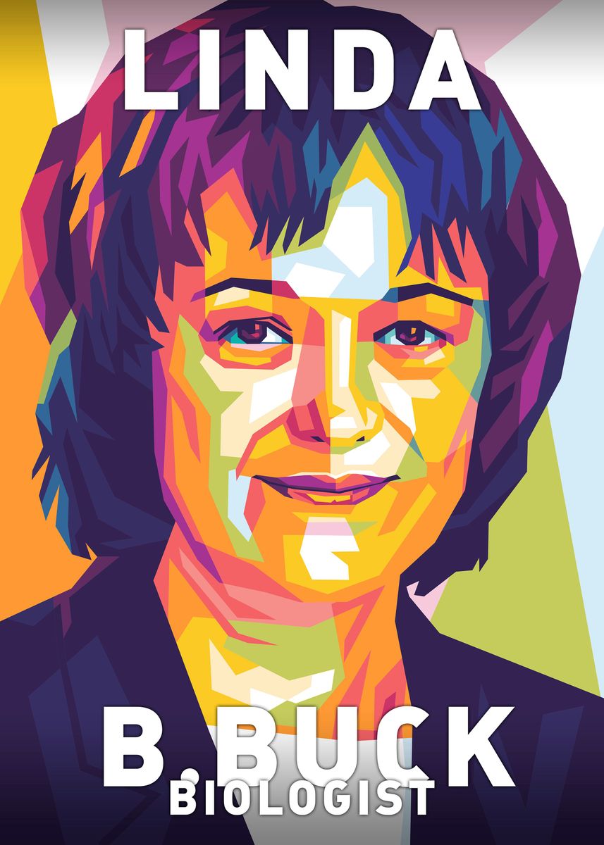 'Linda B Buck' Poster, Picture, Metal Print, Paint By Shecience | Displate