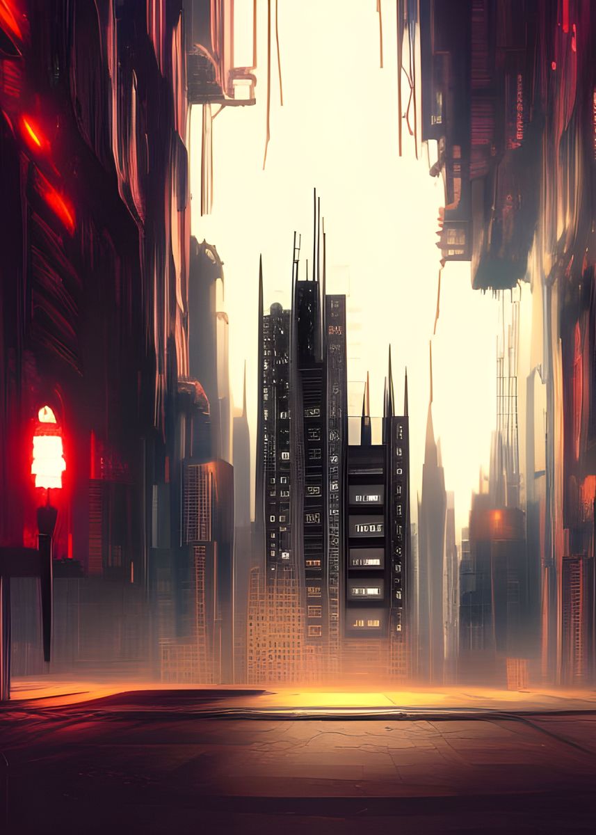 'Gothic City' Poster by IANFO | Displate