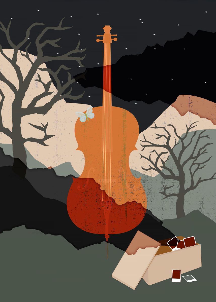The Cello Poster By Jae Billingham Displate 6015