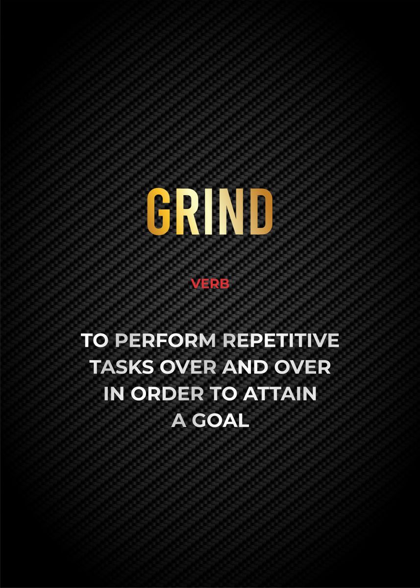 'grind definition' Poster, picture, metal print, paint by Limited