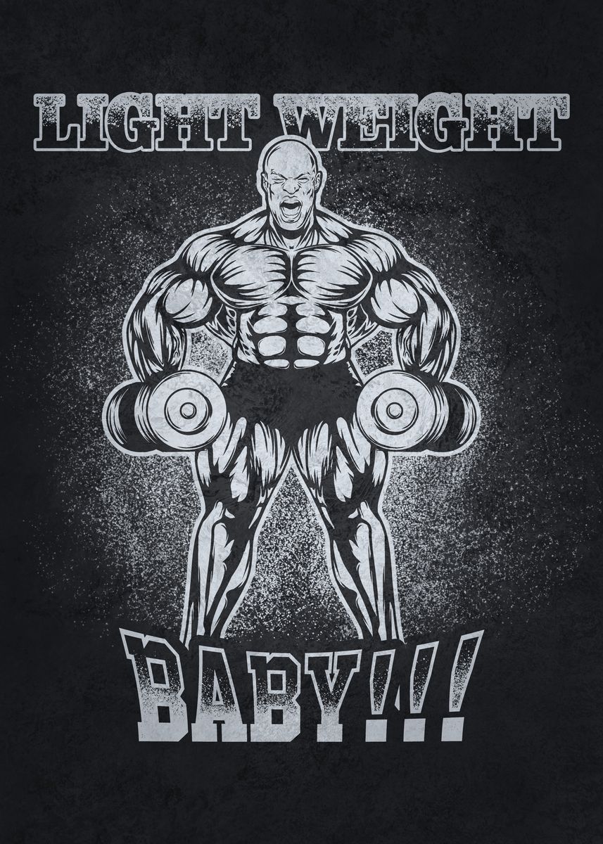 Light Weight Baby' Poster, picture, metal print, paint by CHAN