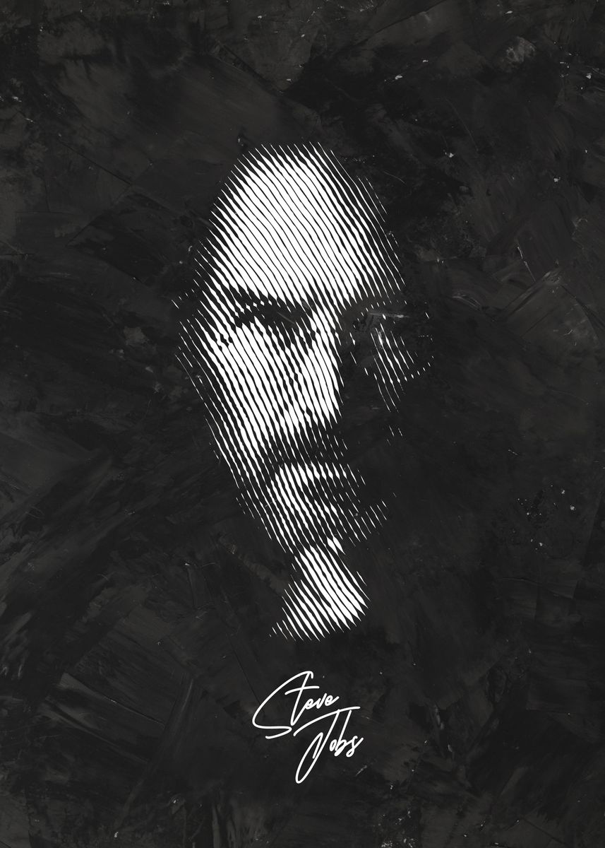 'Steve Jobs Portrait' Poster by Posteralize | Displate