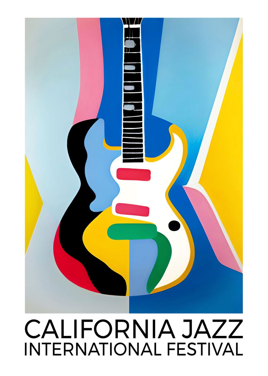 'California Jazz Festival' Poster by HyggeStudio Displate