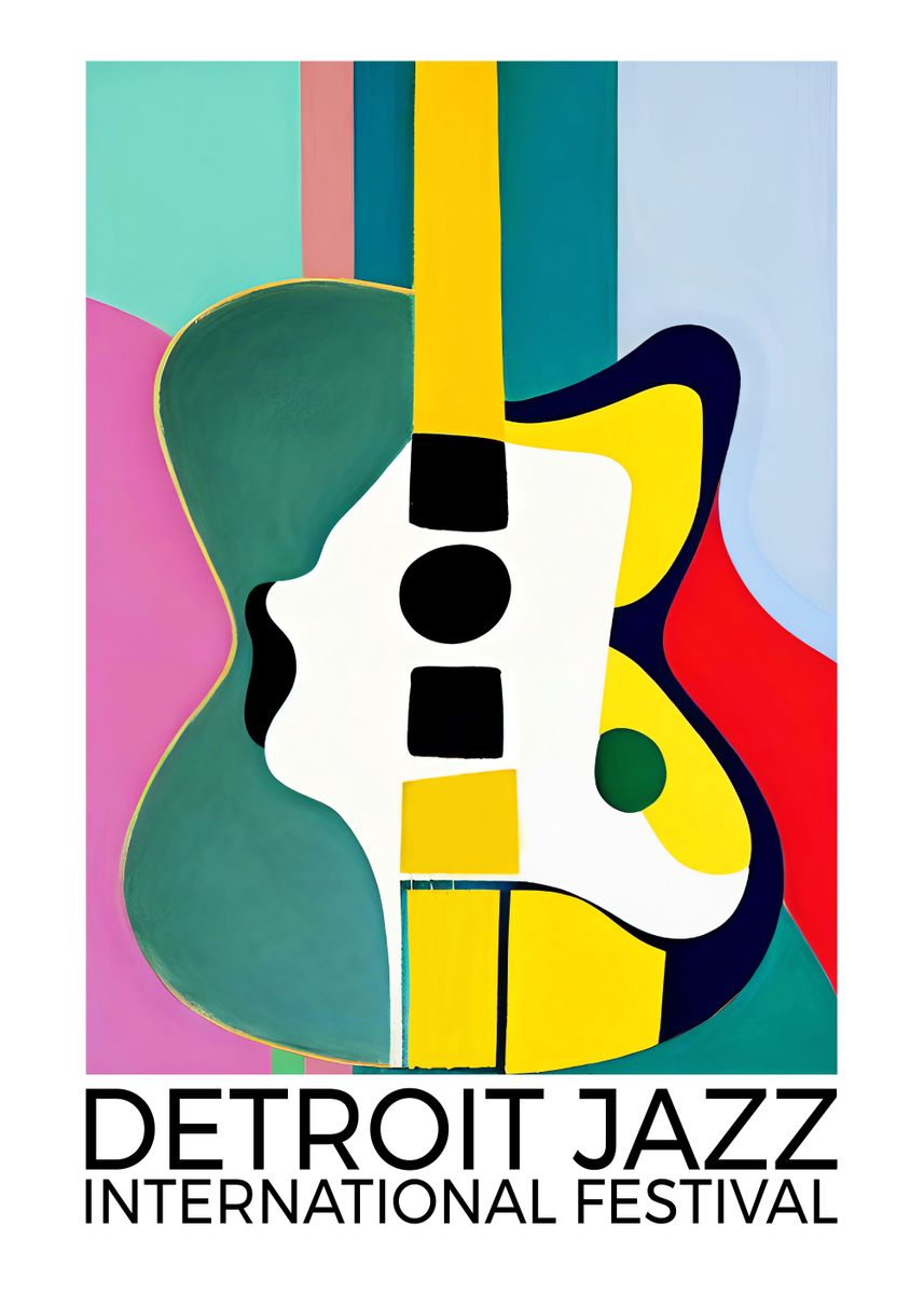 'Detroit Jazz Festival' Poster by HyggeStudio Displate