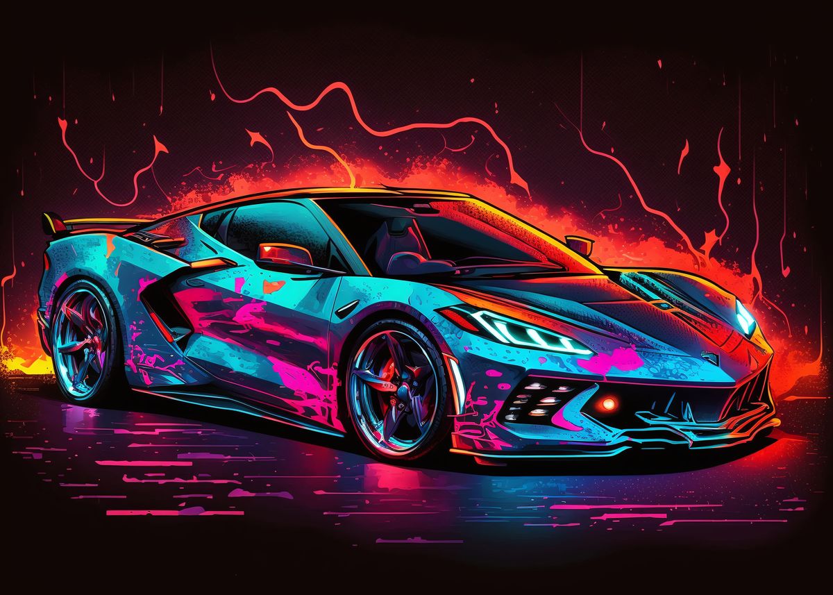 neon corvette