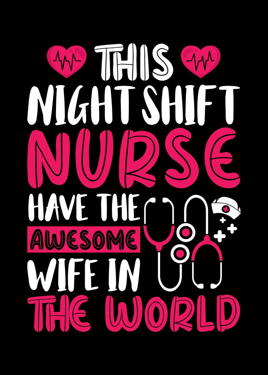 'Night Shift Nurse' Poster, picture, metal print, paint by Sebastian ...