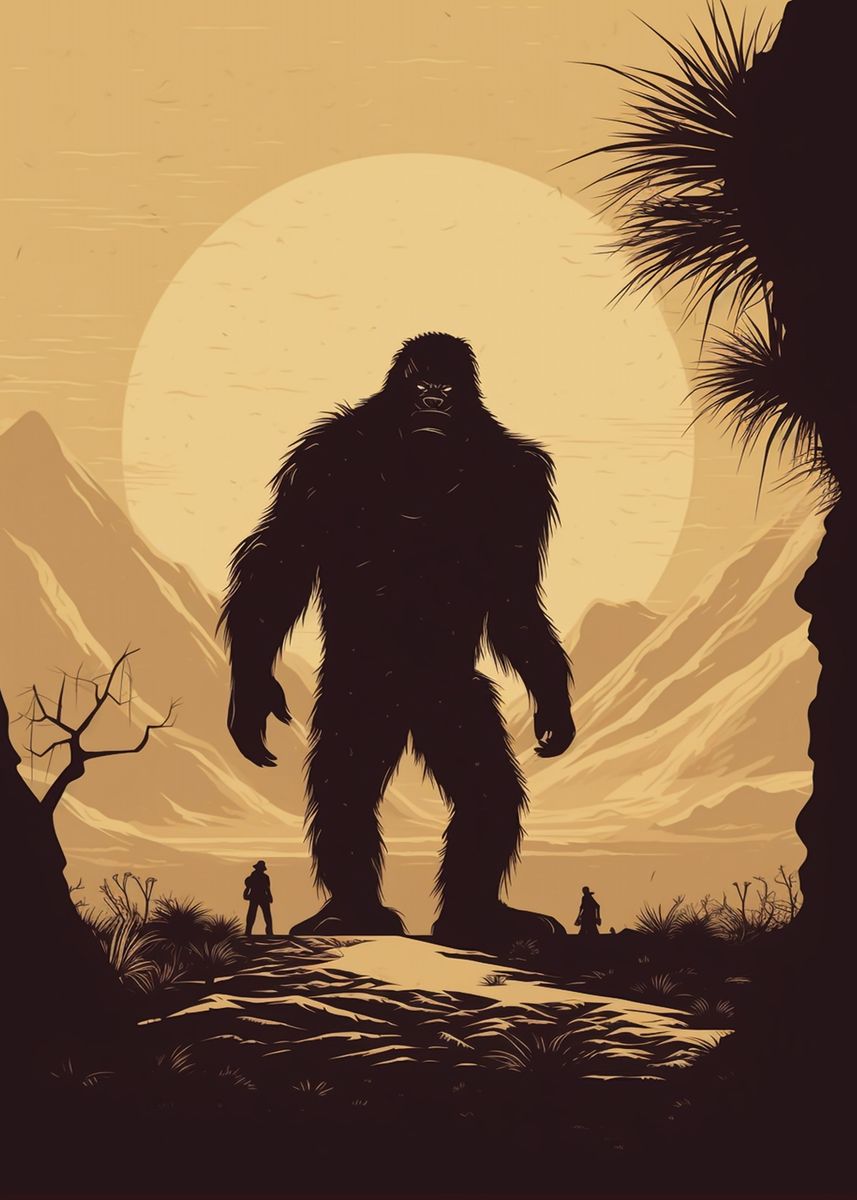 'Bigfoot mythology' Poster, picture, metal print, paint by ceylonex ...