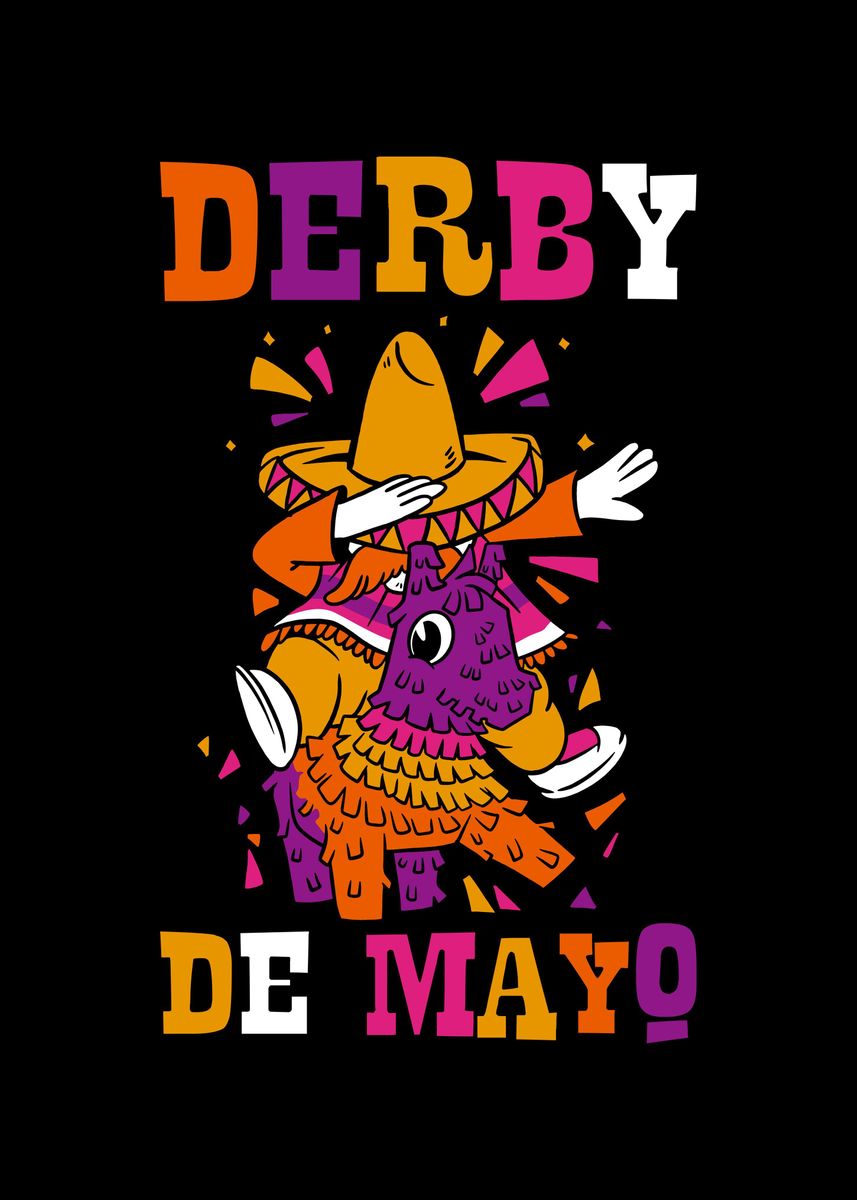 'Derby de Mayo' Poster, picture, metal print, paint by CatRobot | Displate