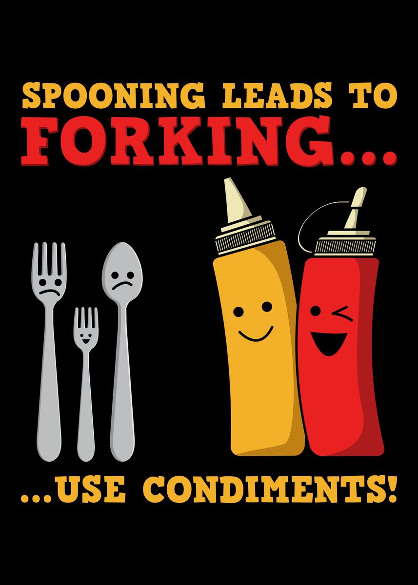 Funny Kitchen Utensil - Spooning Leads to Forking Spoon