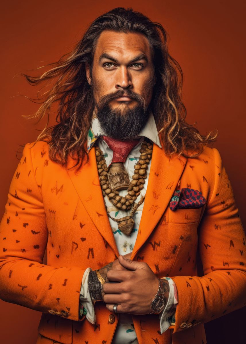'Jason Momoa Fashion Art' Poster, picture, metal print, paint by ...