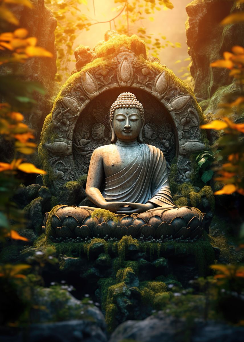 'Nature Buddha' Poster by Dennex | Displate