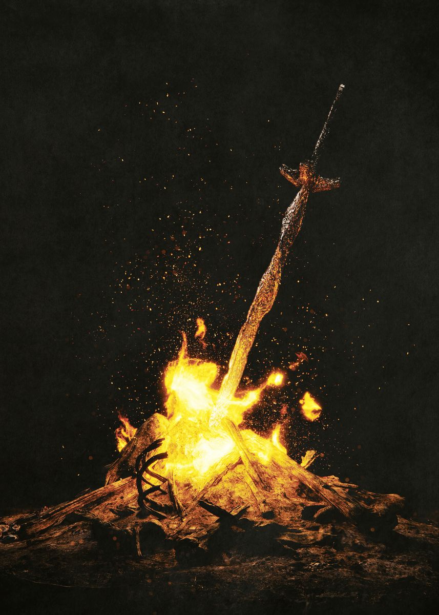 'Bonfire' Poster by Dark Souls  | Displate