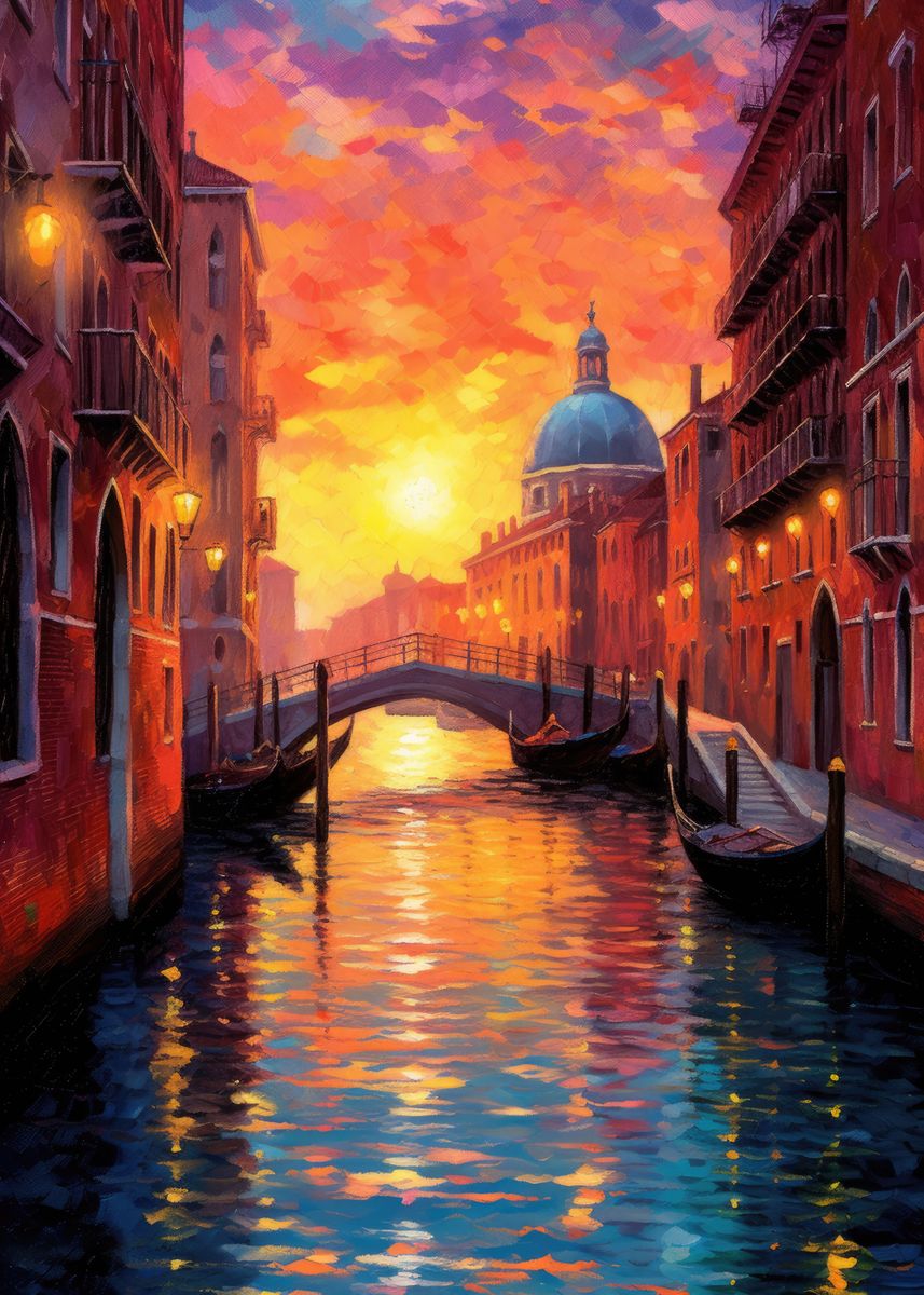 'The Grand Canal in Venice' Poster, picture, metal print, paint by ...