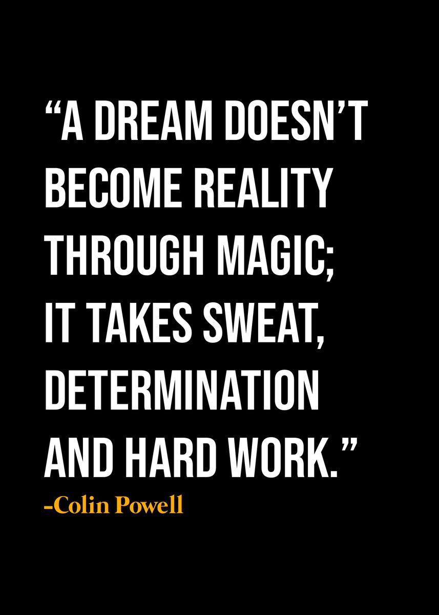 'Colin Powell Quote ' Poster by KAZE | Displate