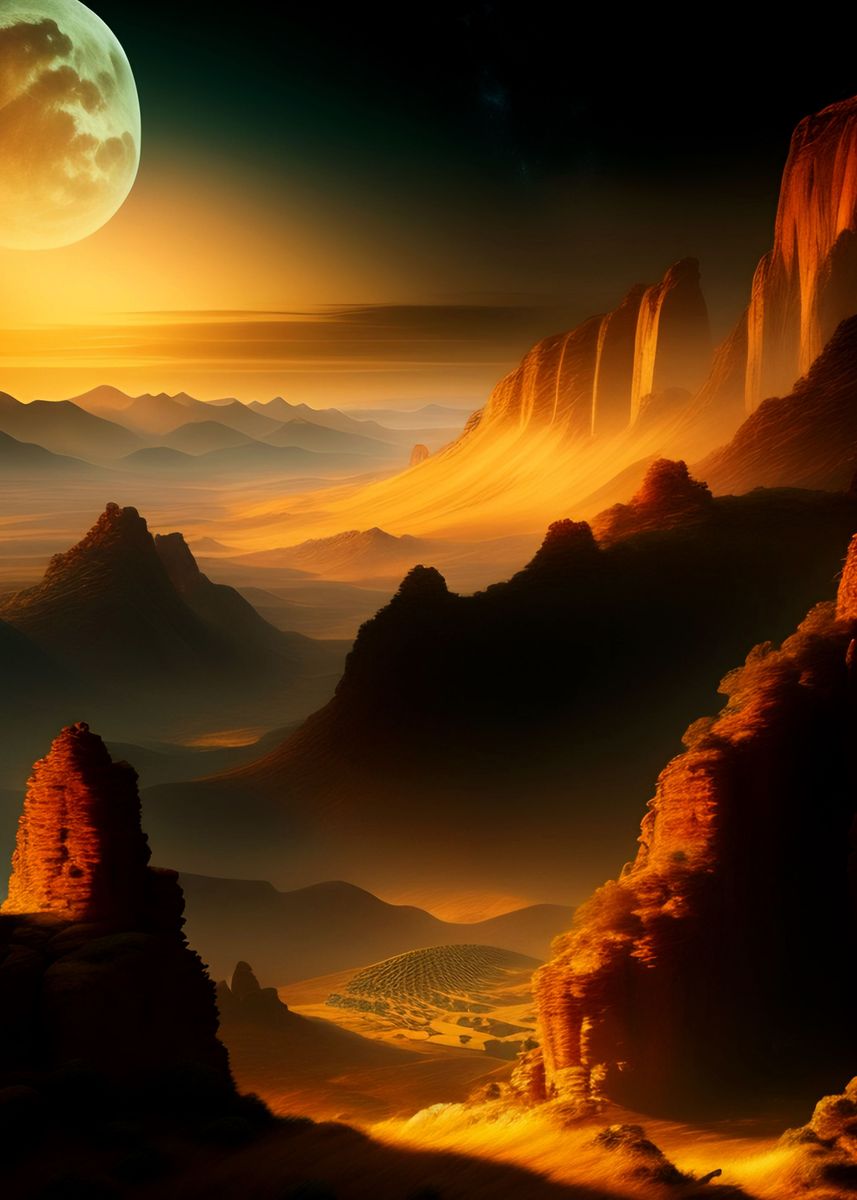 ‘DESERT’ Poster by LuckStory | Displate