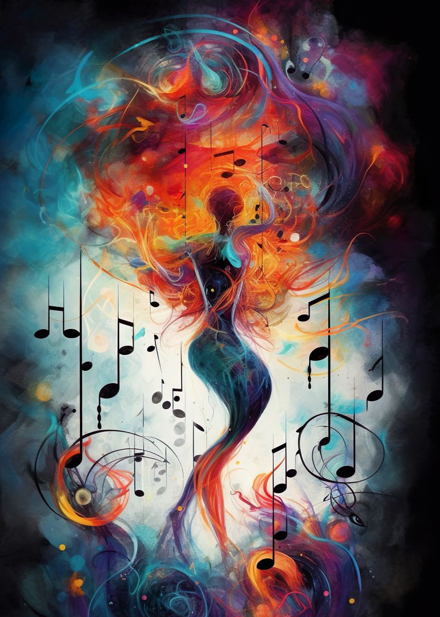 'Music soul harmony' Poster by PrintYourDigitals | Displate