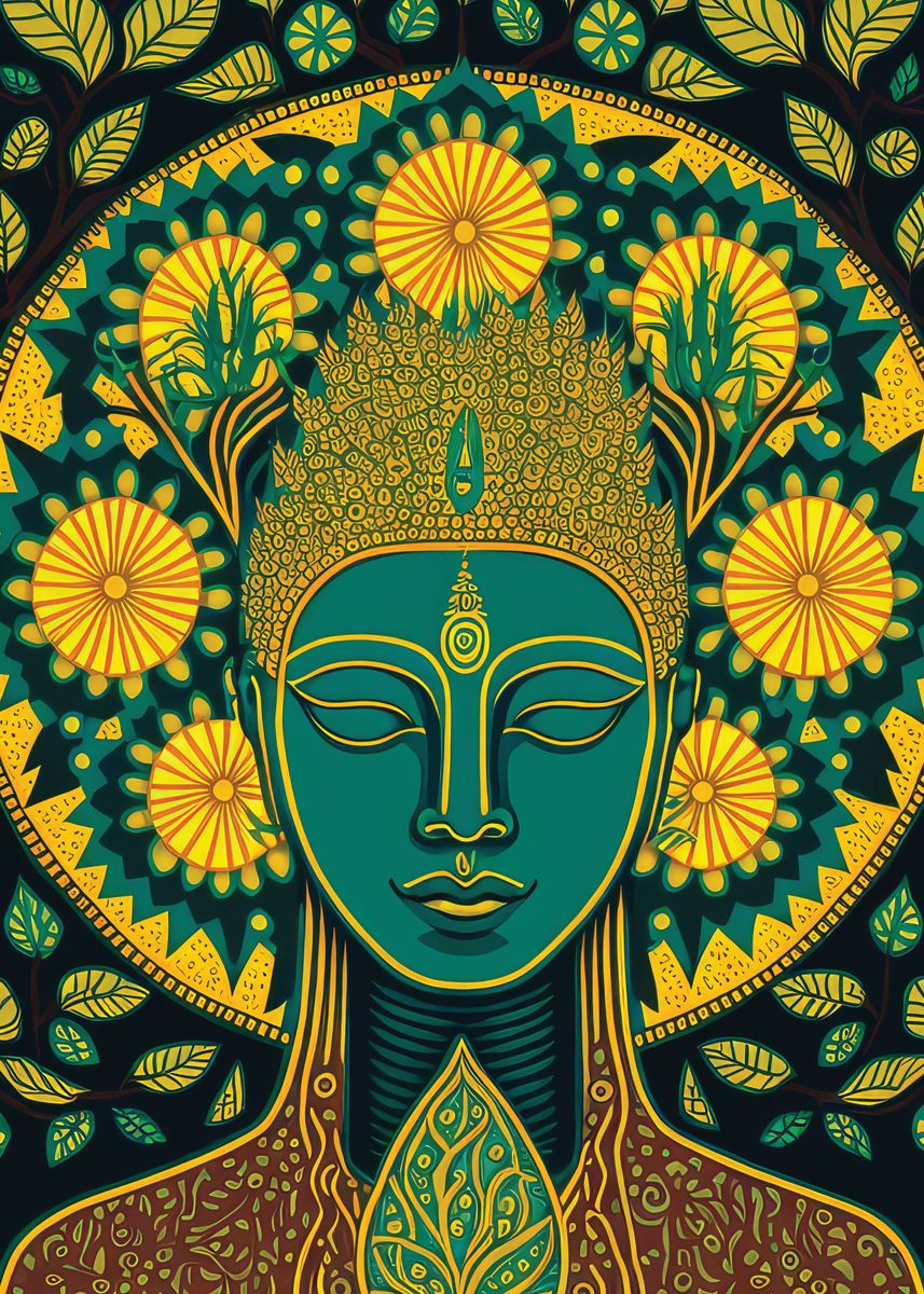 'compassionate Buddha' Poster, Picture, Metal Print, Paint By Pranit 