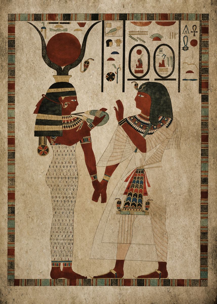 'Egypt Goddess Isis ' Poster, picture, metal print, paint by XandYart ...