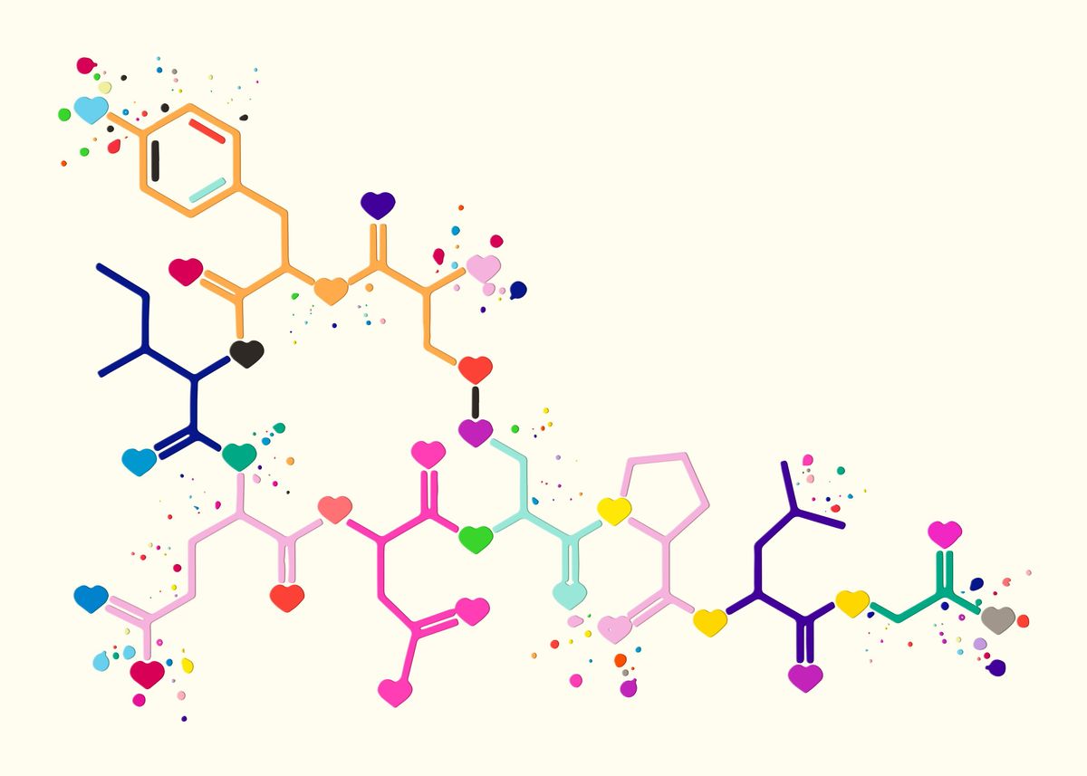 'Oxytocin LOVE Molecule' Poster By Dutton Jerrell | Displate