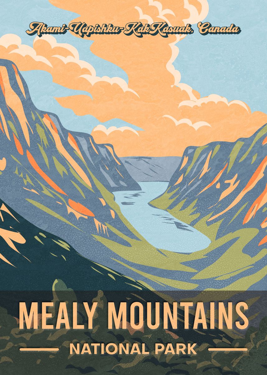 'Mealy Mountains' Poster by Jordan Holmes | Displate