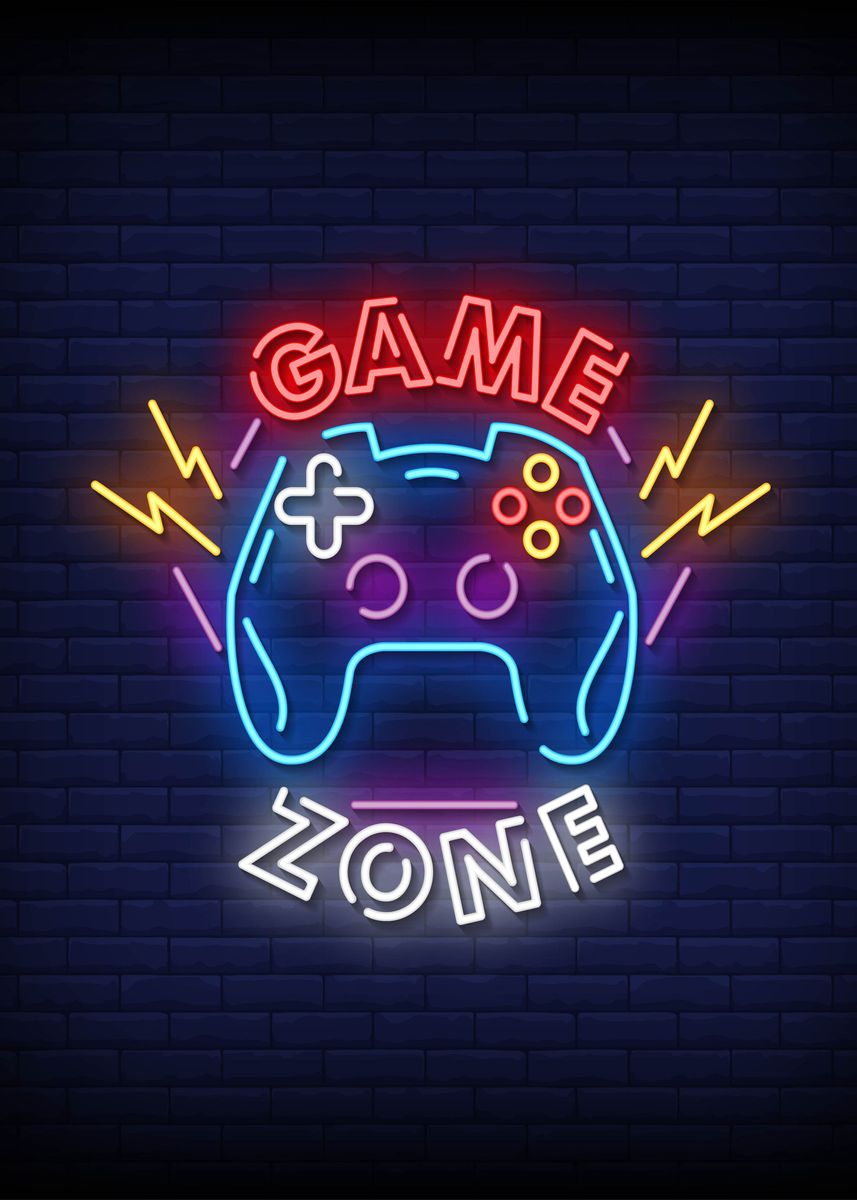 game zone neon sign