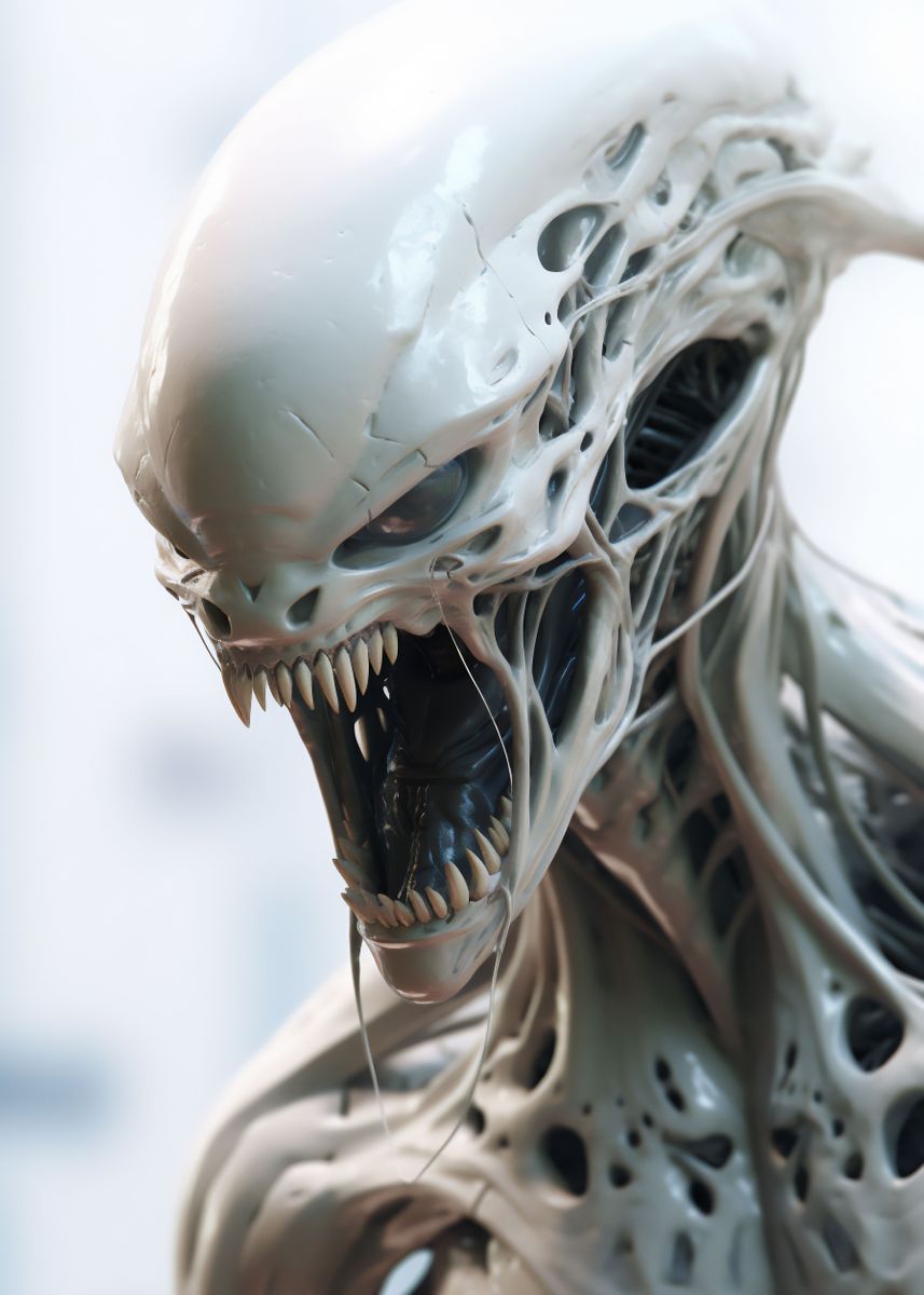 'Alien organic creature' Poster, picture, metal print, paint by ...