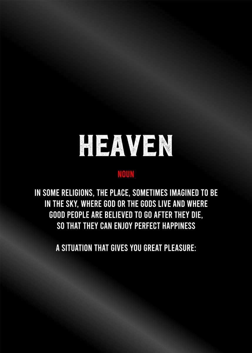 'heaven' Poster by Bestselling Displate Poster | Displate