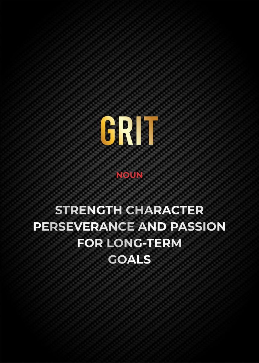 'grit definition' Poster by Limited Displates Project Displate