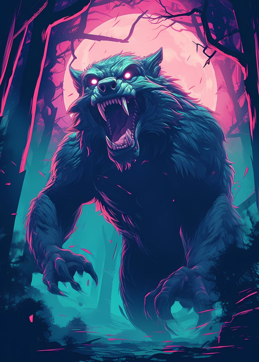 Werewolf Hunt 'Hunting Werewolf' Poster by GoodLifeImages | Displate