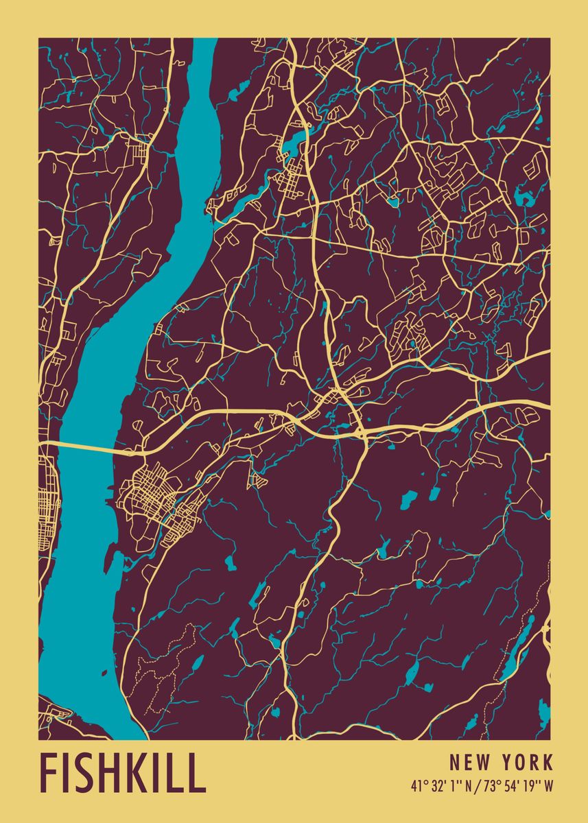 'Fishkill New York' Poster by Miracle Studio Displate