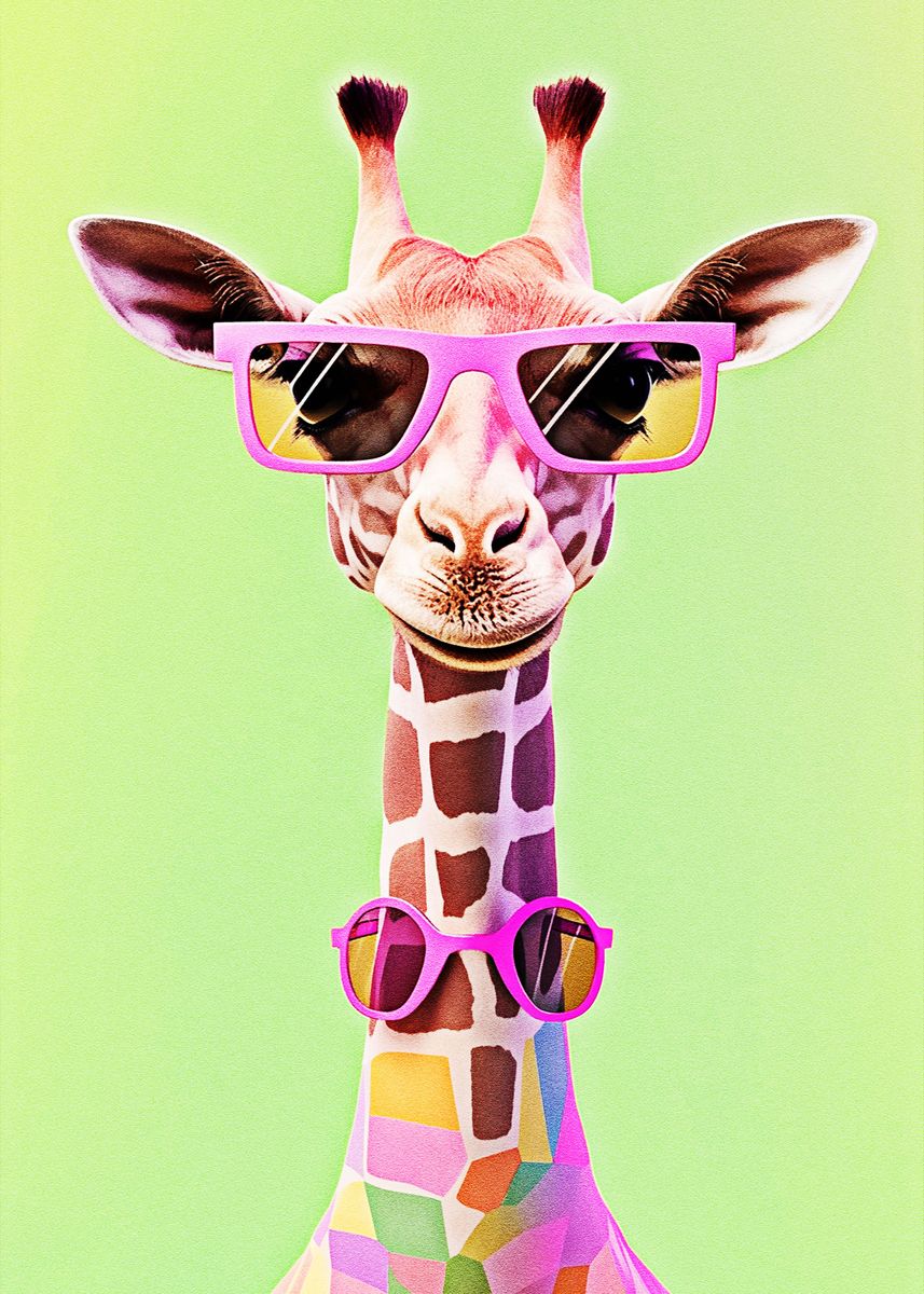 'Giraffe Style' Poster, picture, metal print, paint by Fachrul Abqary ...