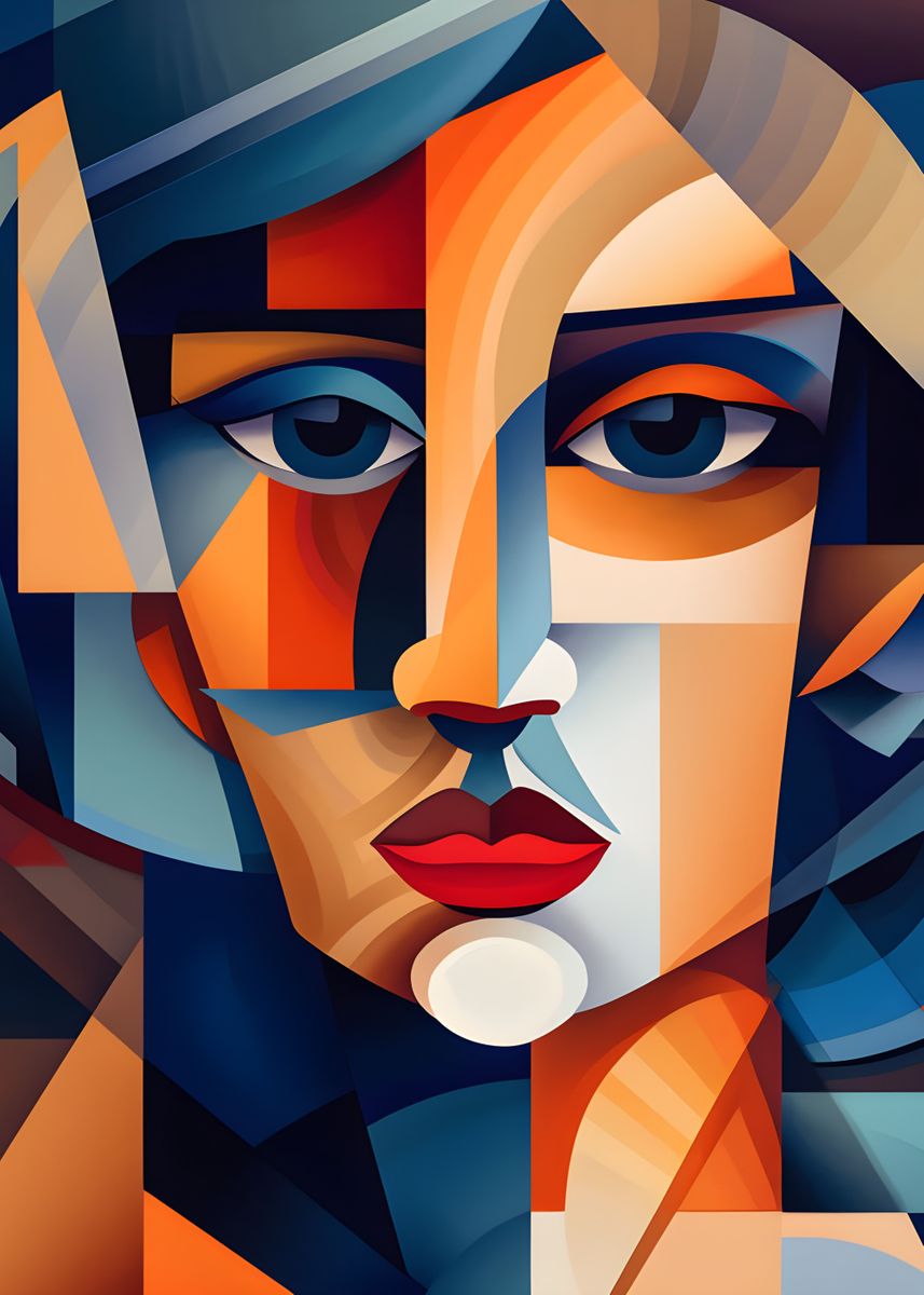 'Cubism wall art' Poster, picture, metal print, paint by LUNOME Displate