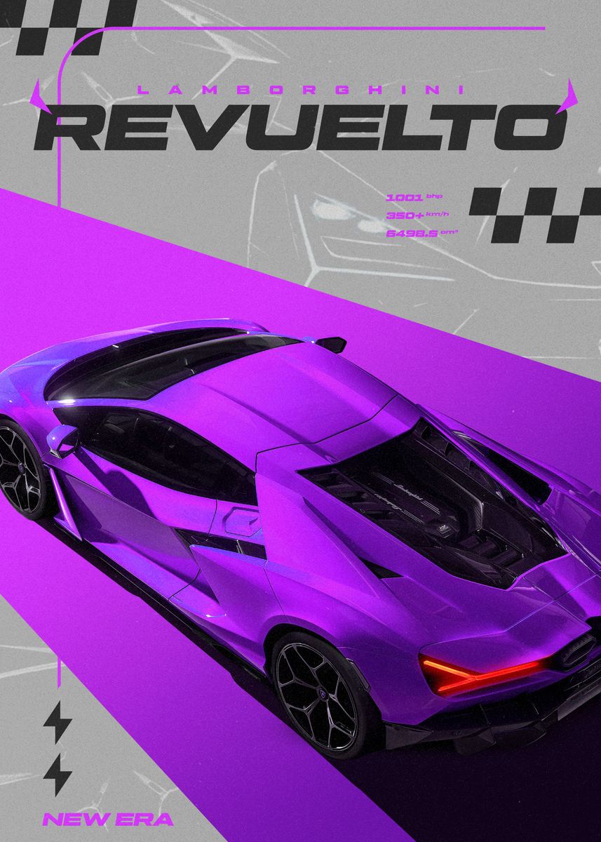Lamborghini Revuelto Poster By Bas Gobbels | Displate