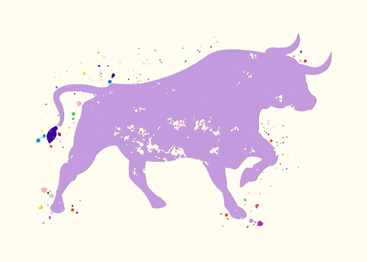 'Bull' Poster by Dutton Jerrell Displate