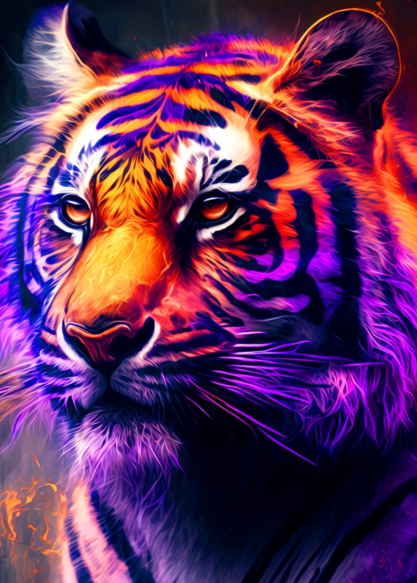 'Tiger' Poster by bds land | Displate