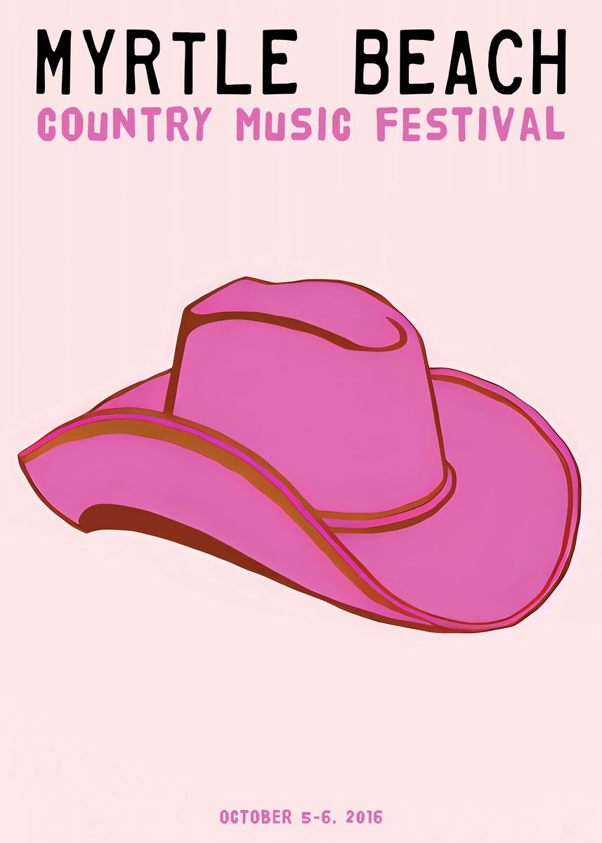 'Myrtle Beach Country Fest' Poster by BluePinkPanther Displate
